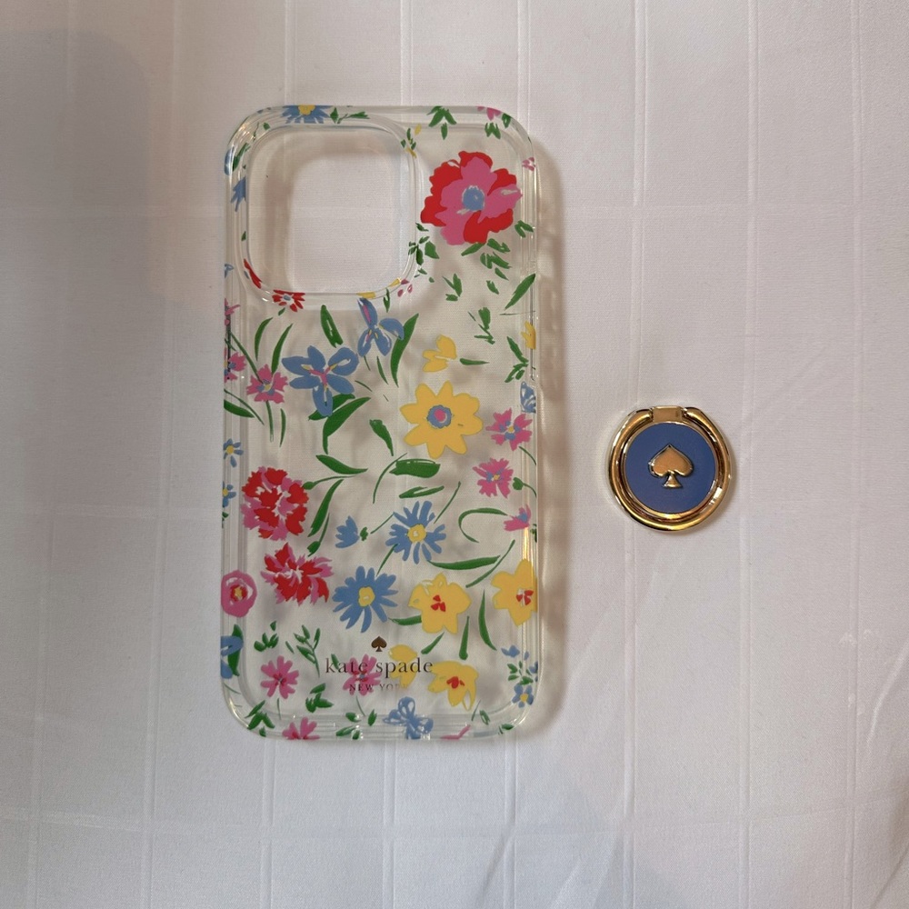 Kate Spade floral I-phone 14 pro case